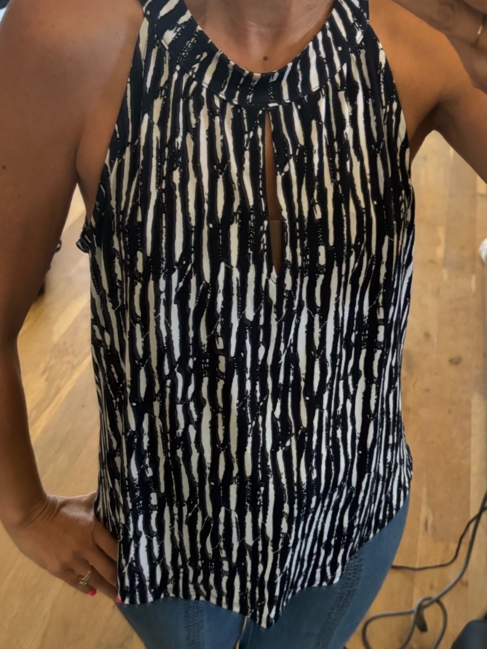 Veronica M halter blouse